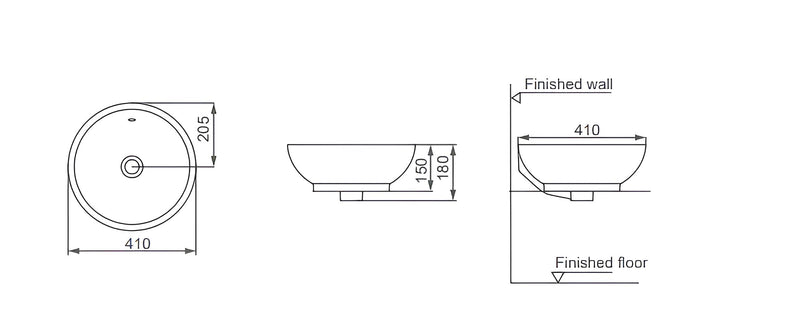 Oval Art Vanity Basin