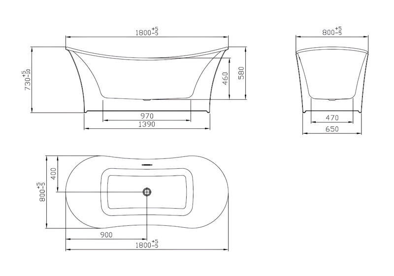 Free standing Bathtub