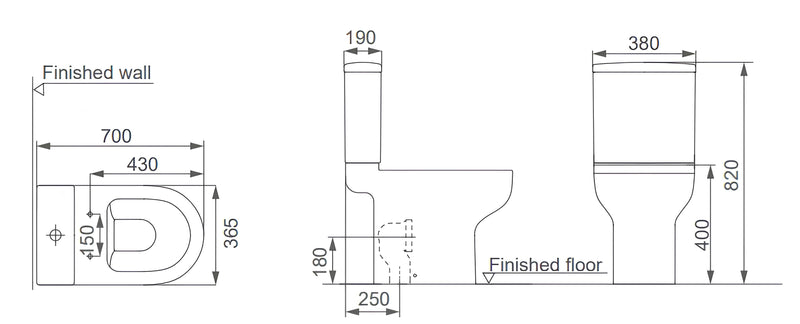 Washdown Seat - Bathroom Set