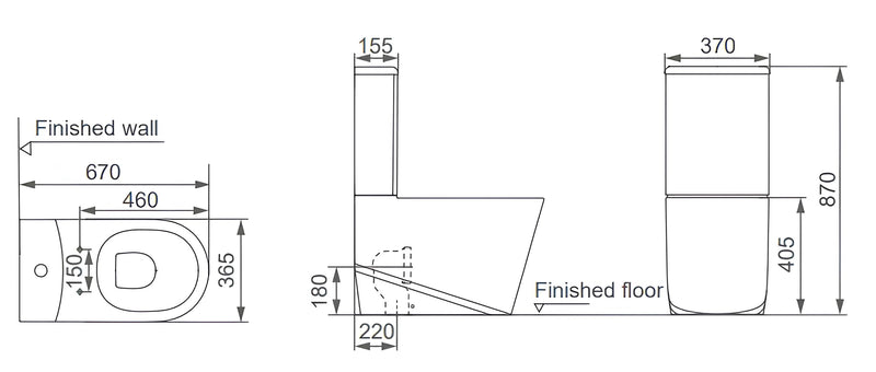 Washdown Seat - Bathroom Set