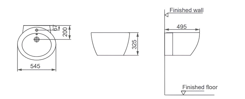 Wall-Hung Basin - bathroom set