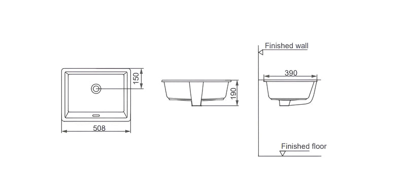 Under Counter Vanity Basin