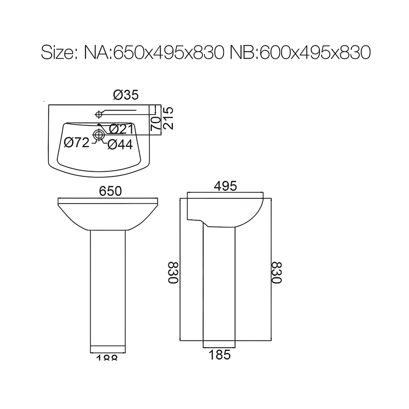 Wash Basin bathroom set