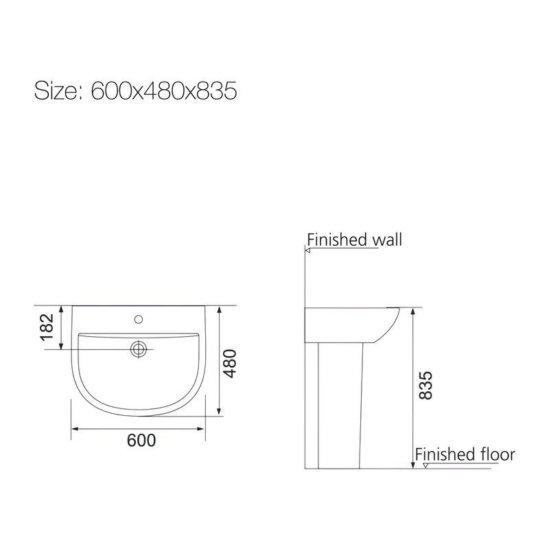 Wash Basin - Bathroom Set