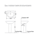 Wash Basin-Bathroom Set