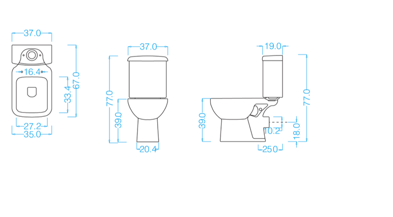 Piccolo Toilet Seat - Bathroom Set