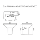 Half wash basin - Bathroom Set